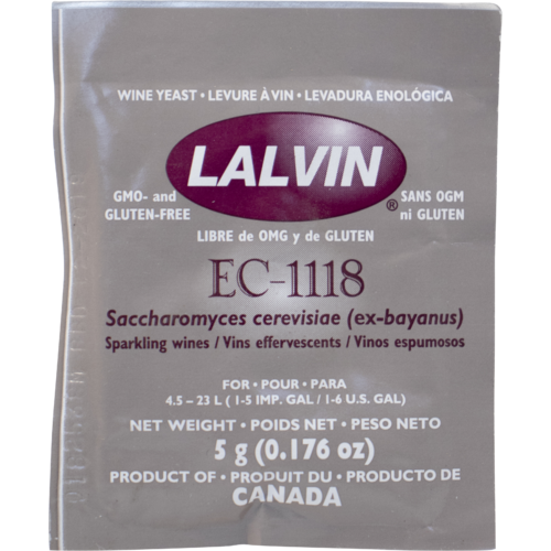 Levadura de Vino - EC1118 Yeast  - Dry Wine Yeast - 5g